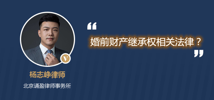 婚前財產(chǎn)繼承權(quán)相關(guān)法律?