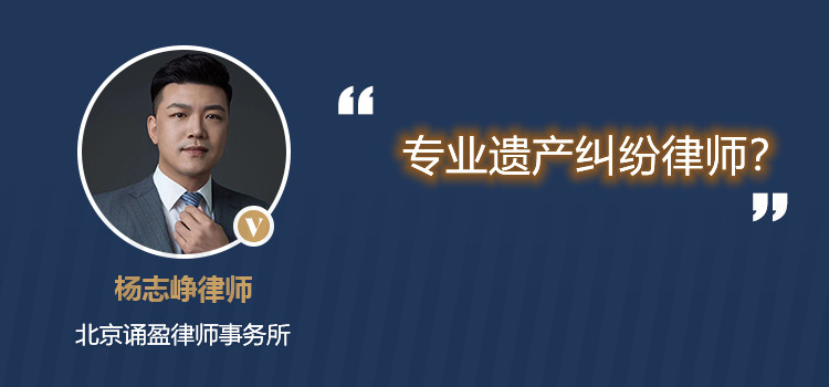專業(yè)遺產(chǎn)糾紛律師？