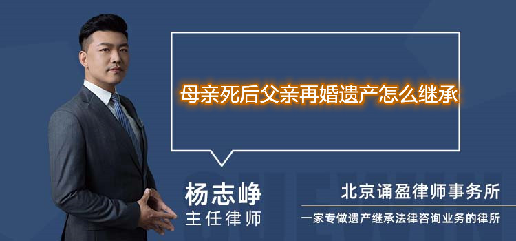 母親死后父親再婚遺產(chǎn)怎么繼承