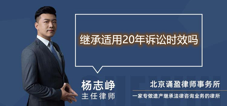 繼承適用20年訴訟時(shí)效嗎
