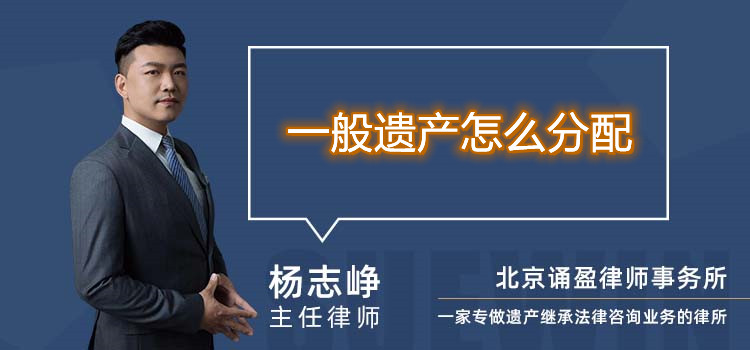 一般遺產(chǎn)怎么分配