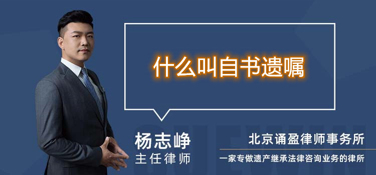 什么叫自書遺囑