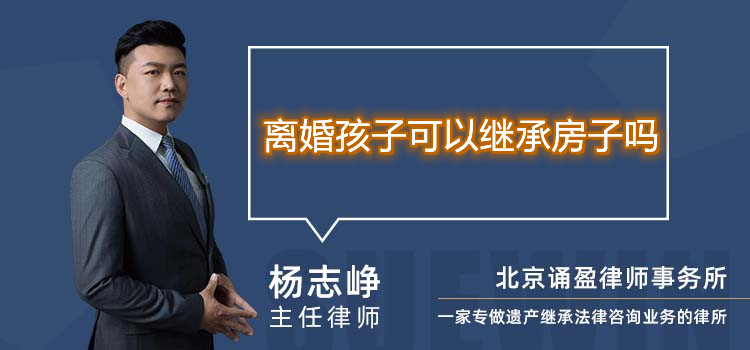 離婚孩子可以繼承房子嗎