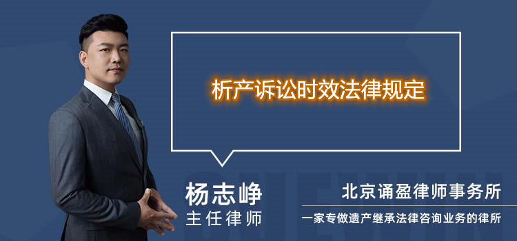 析產(chǎn)訴訟時效法律規(guī)定