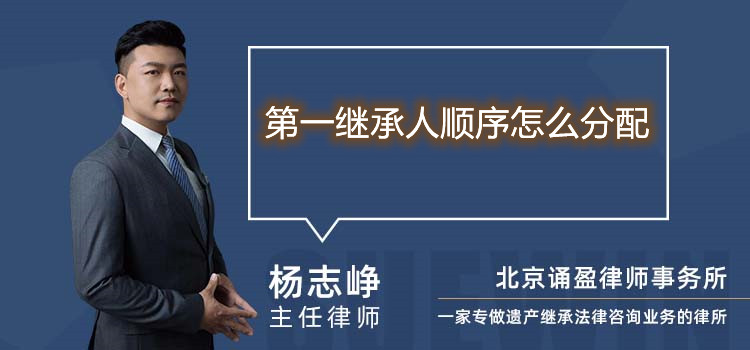 第一繼承人順序怎么分配