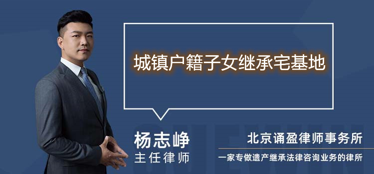 城鎮(zhèn)戶籍子女繼承宅基地