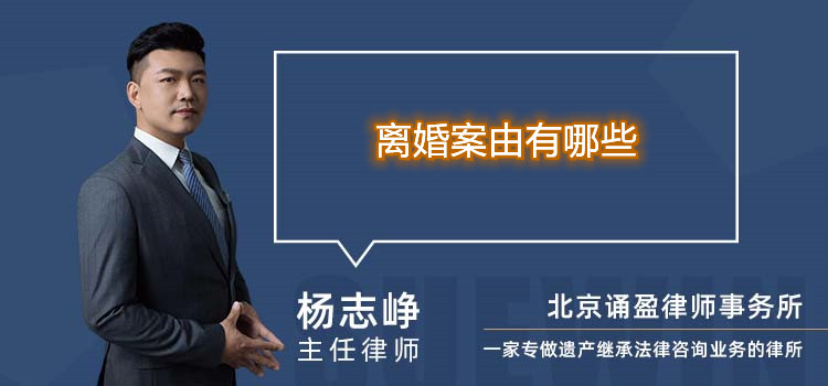 離婚案由有哪些