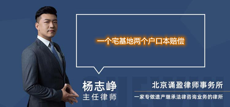 一個宅基地兩個戶口本賠償