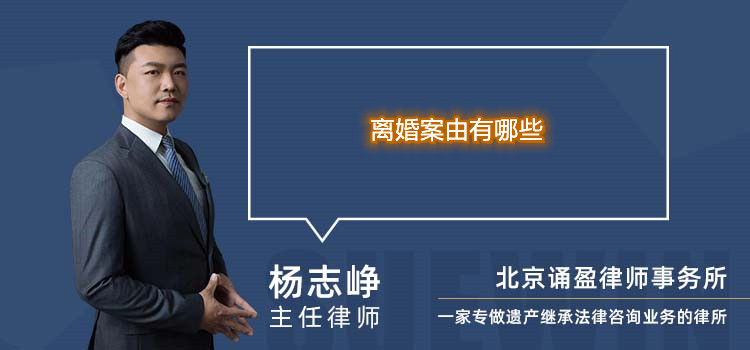 離婚案由有哪些